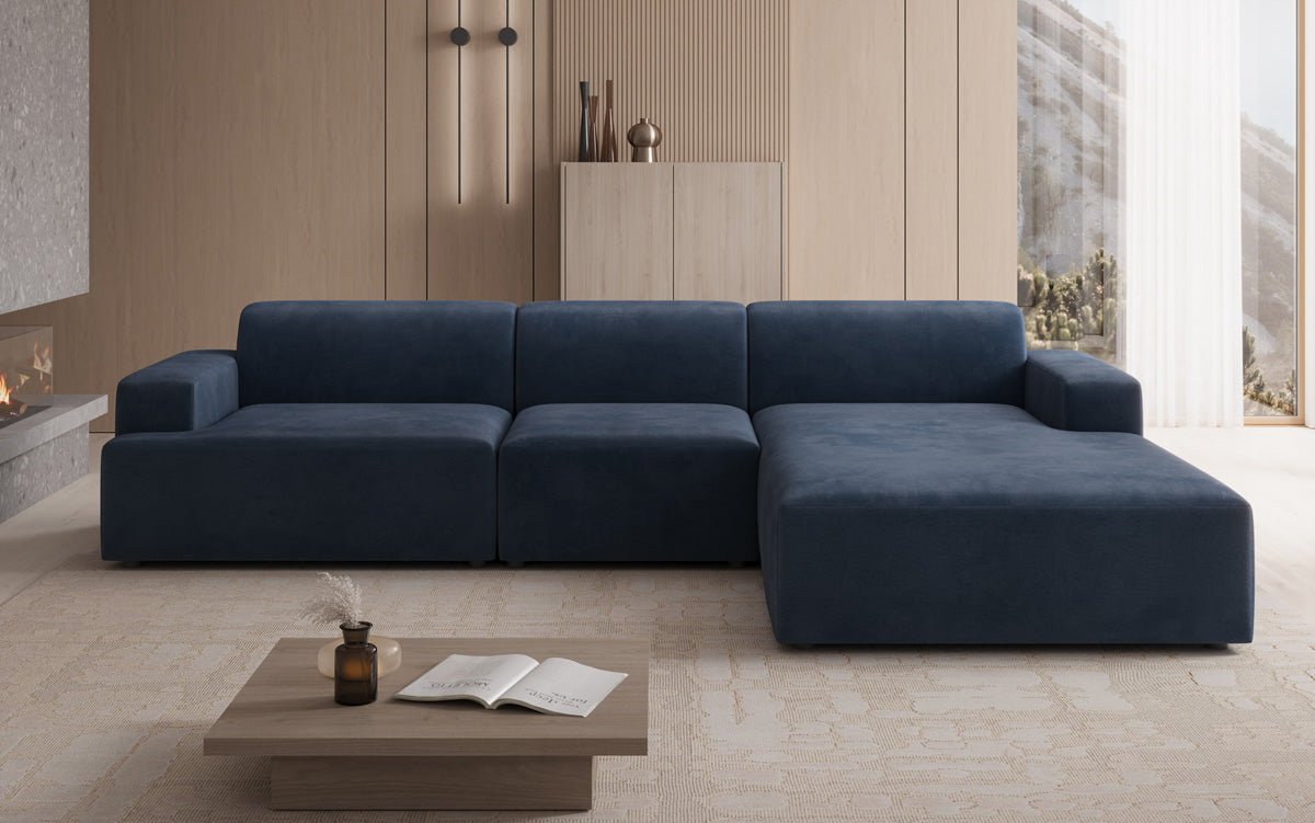 Designer Sofa Monza L Maxi in Samt