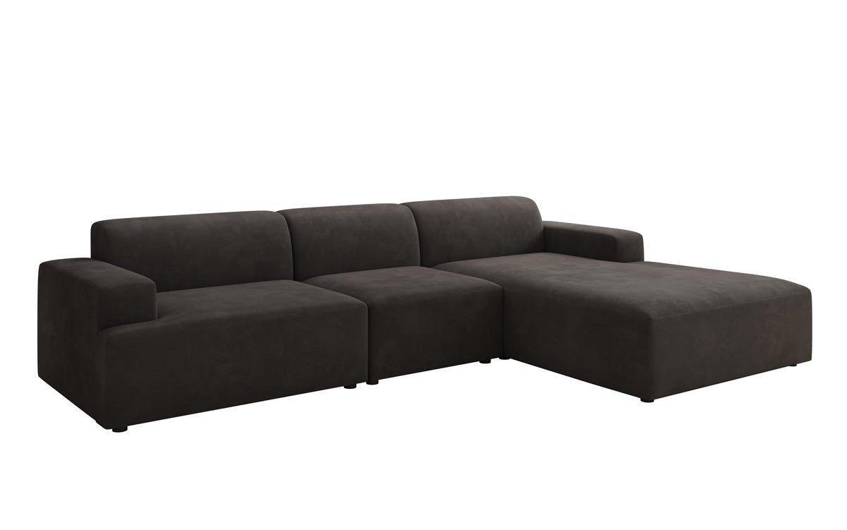 Designer Sofa Monza L Maxi in Samt