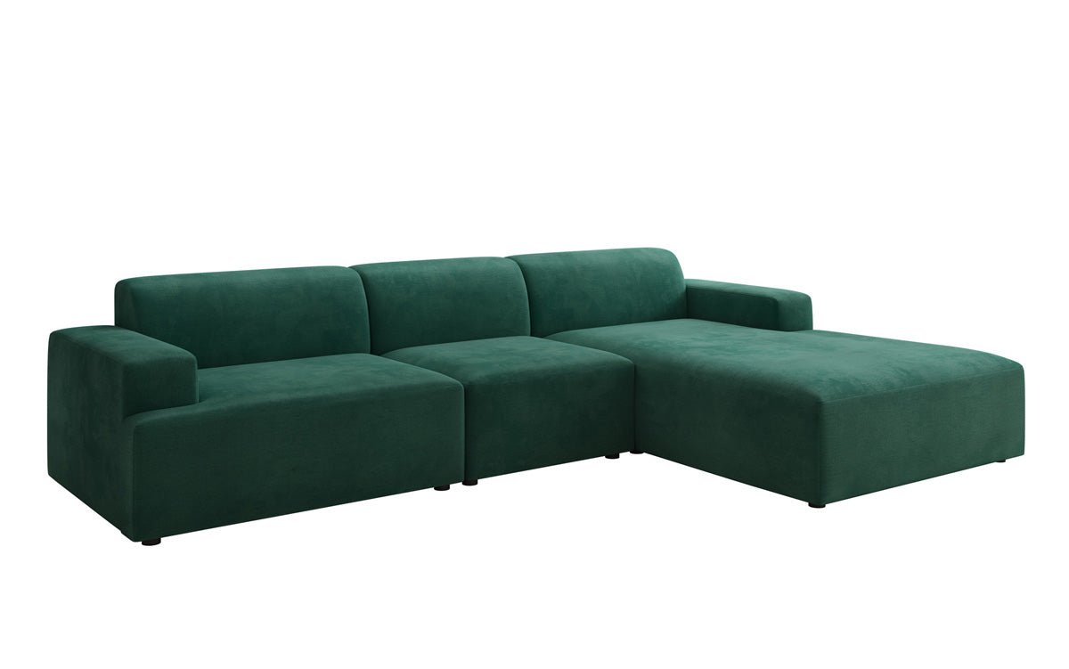 Designer Sofa Monza L Maxi in Samt