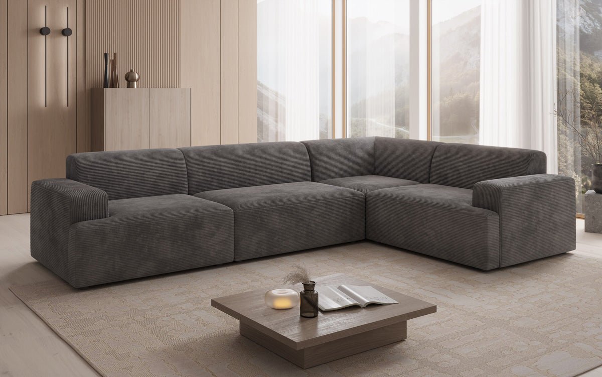 Designer Sofa Monza Wohnlandschaft L in Cord