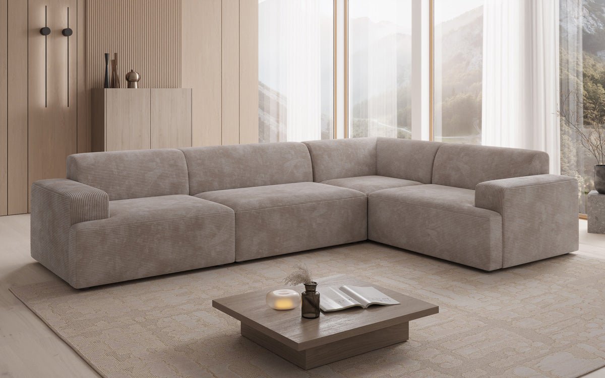 Designer Sofa Monza Wohnlandschaft L in Cord