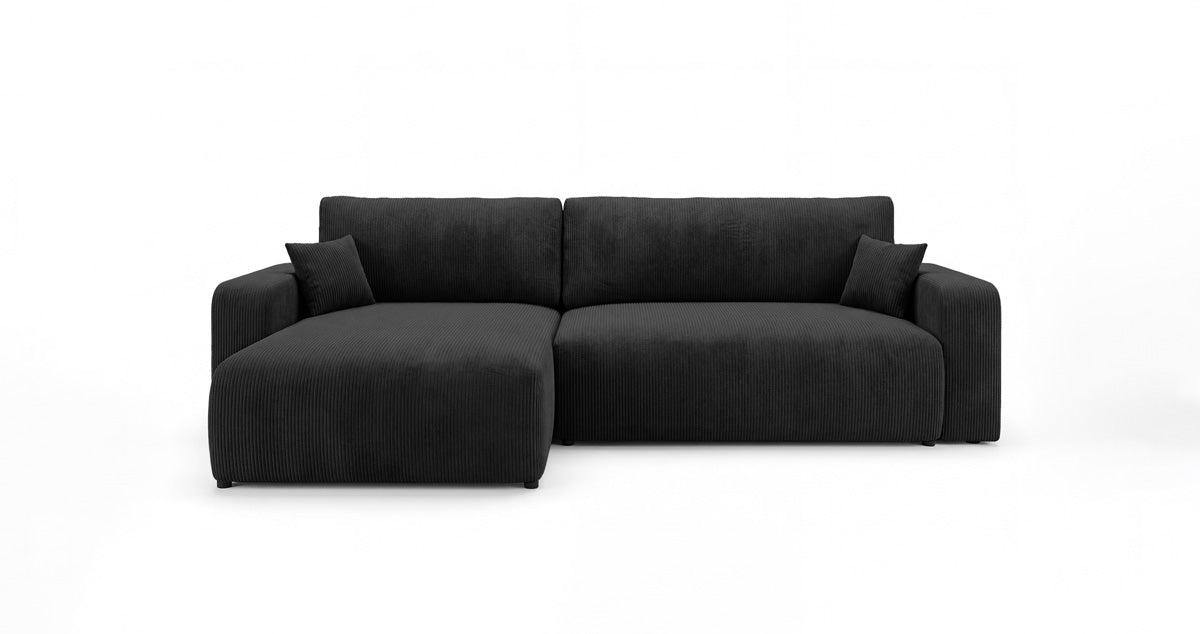 Designer Sofa Noma mit Schlaf- und Klappfunktion in Cord
