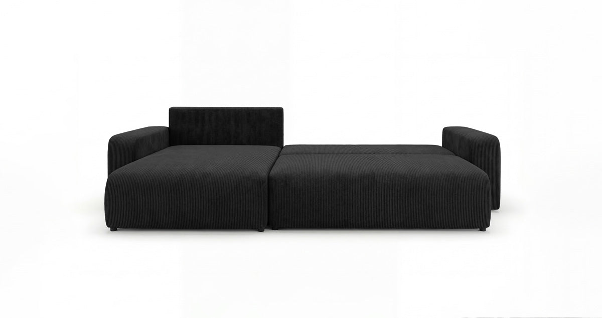Designer Sofa Noma mit Schlaf- und Klappfunktion in Cord
