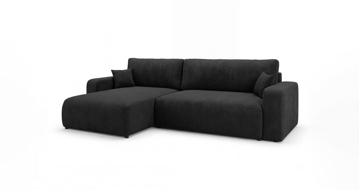 Designer Sofa Noma mit Schlaf- und Klappfunktion in Cord