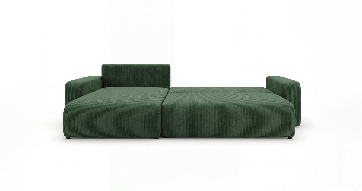 Designer Sofa Noma mit Schlaf- und Klappfunktion in Cord