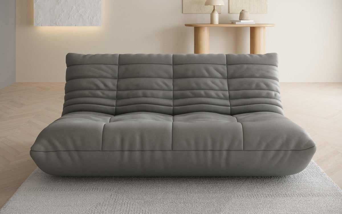 Designer 3 Sitzer Sofa Calmo in Echtleder