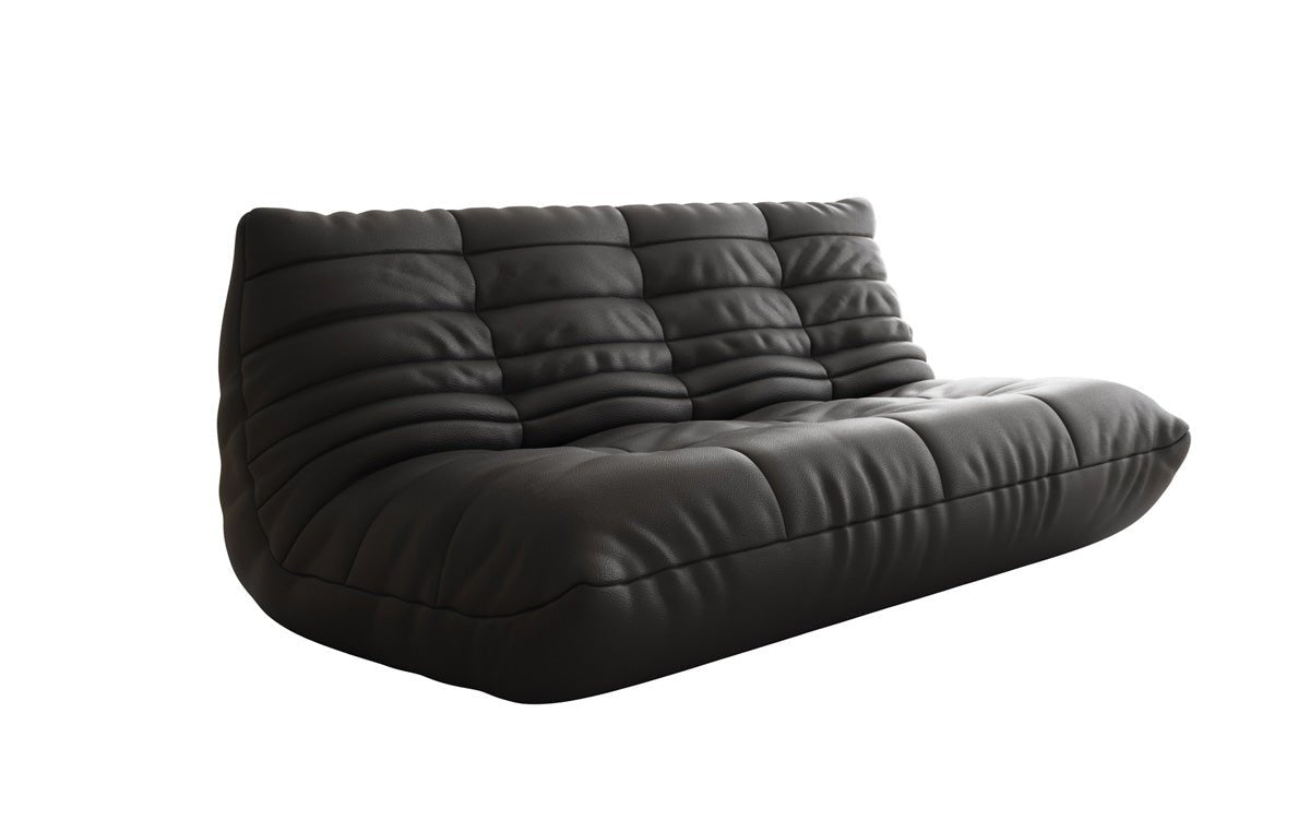 Designer 3 Sitzer Sofa Calmo in Echtleder