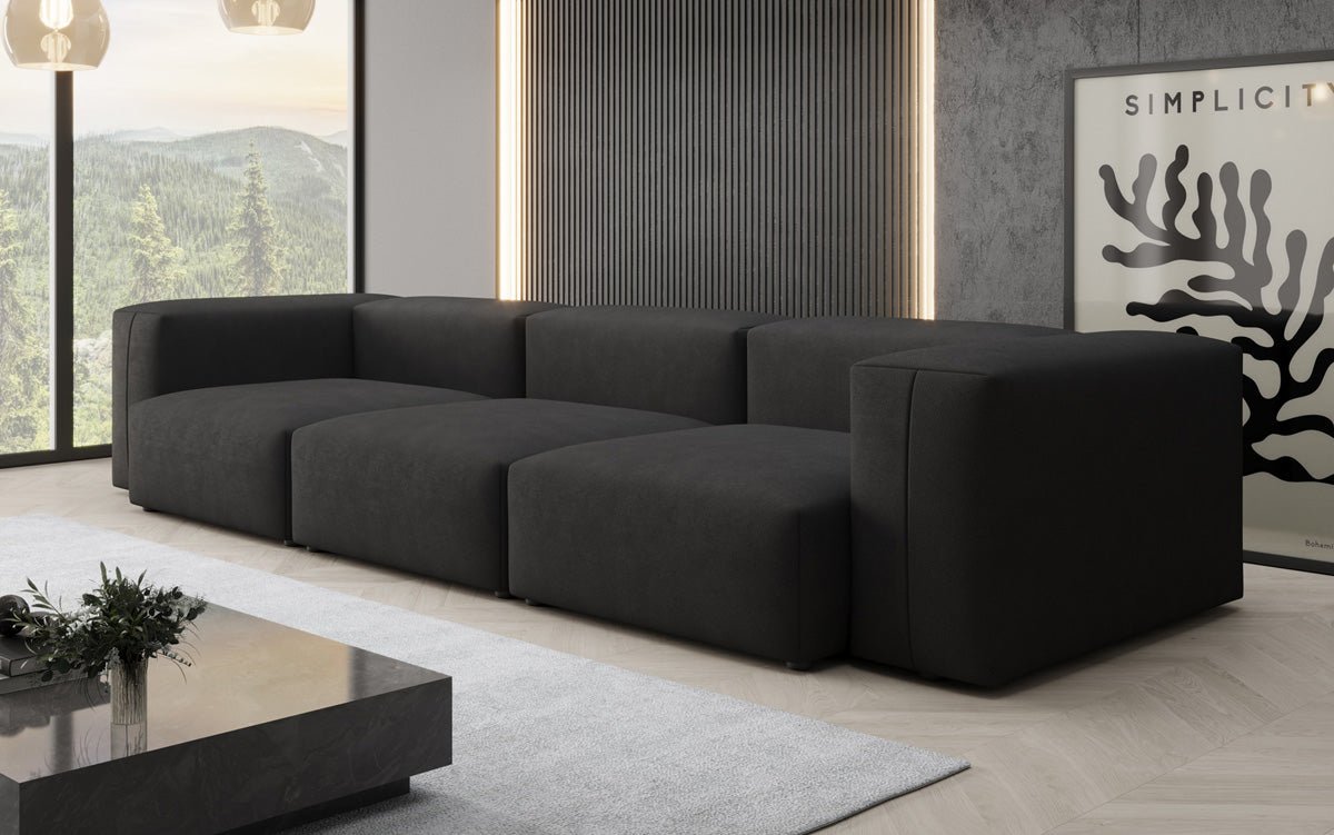 Designer 3 Sitzer Sofa Snug in Stoff