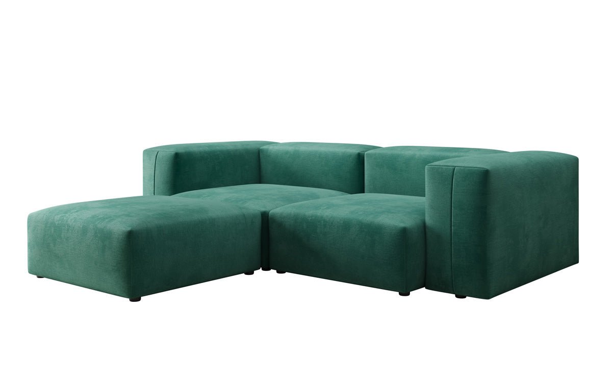 Designer Ecksofa Snug Mini in Samt