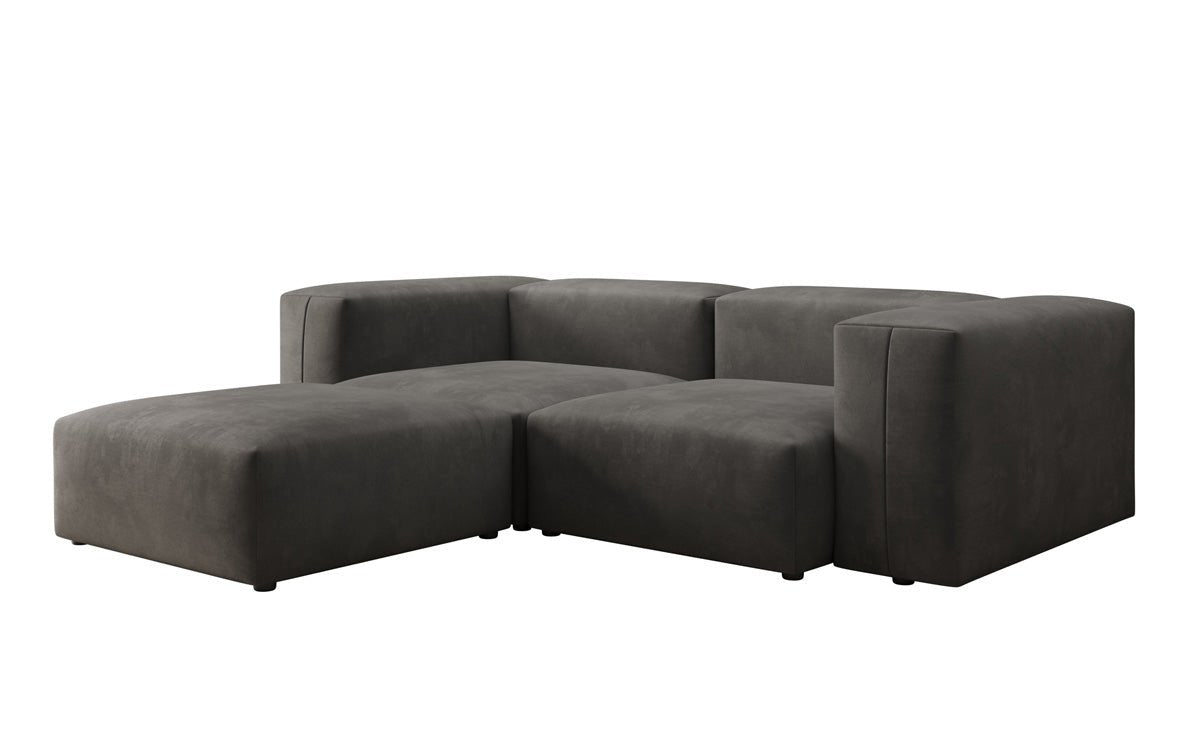 Designer Ecksofa Snug Mini in Samt