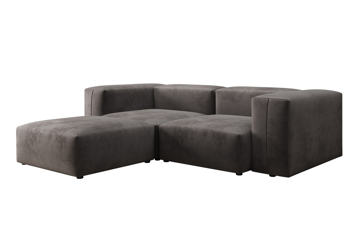 Designer Ecksofa Snug Mini in Samt