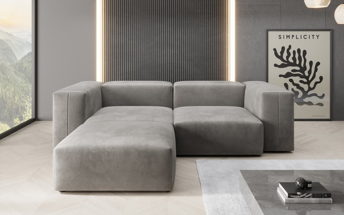 Designer Ecksofa Snug Mini in Samt