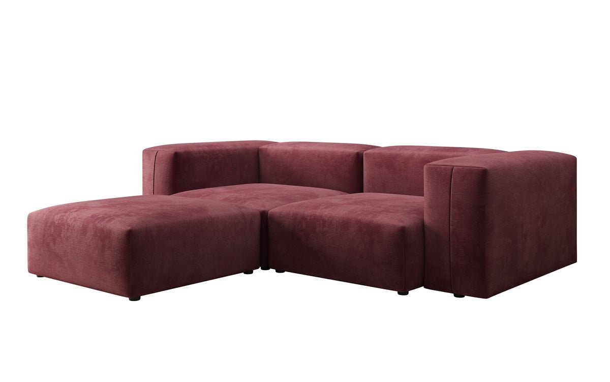 Designer Ecksofa Snug Mini in Samt