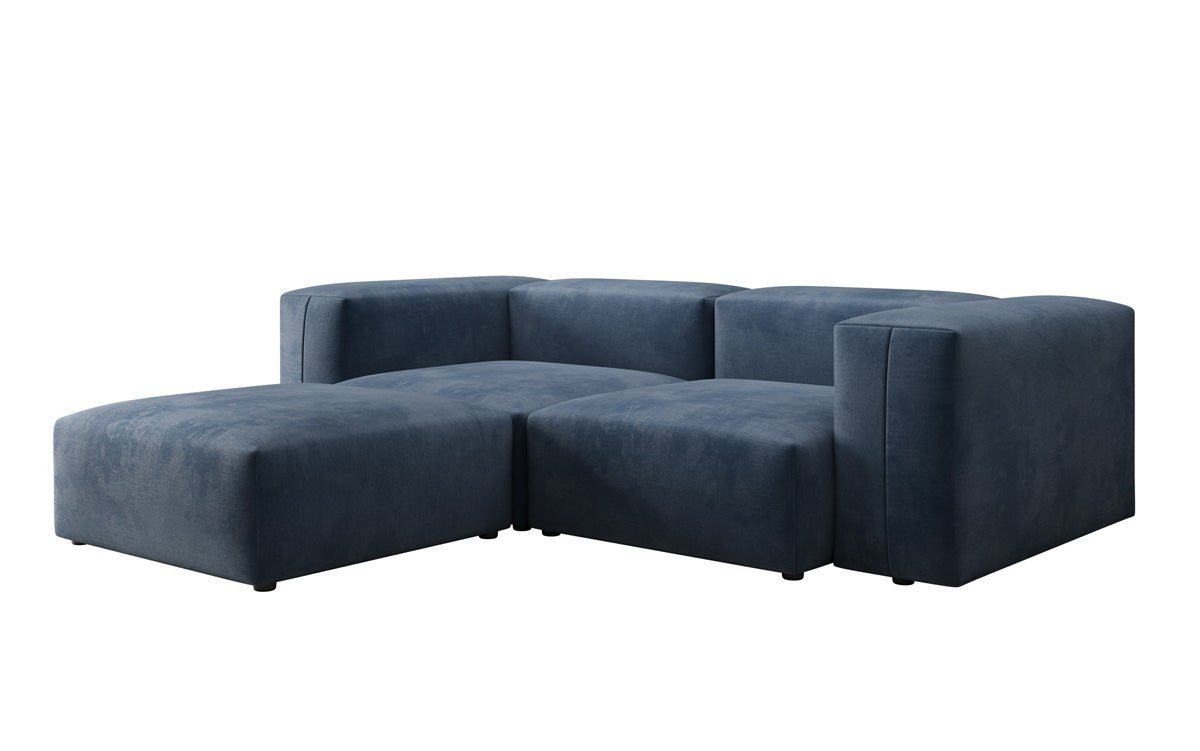 Designer Ecksofa Snug Mini in Samt