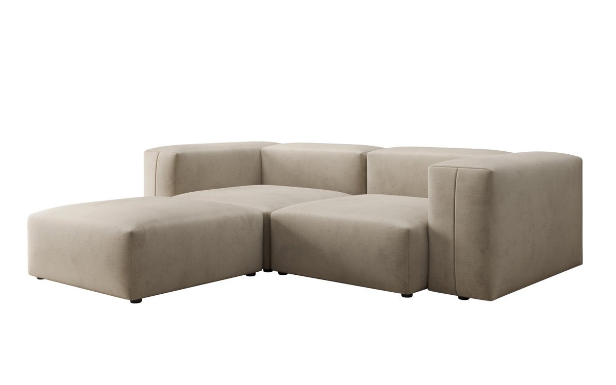 Designer Ecksofa Snug Mini in Samt