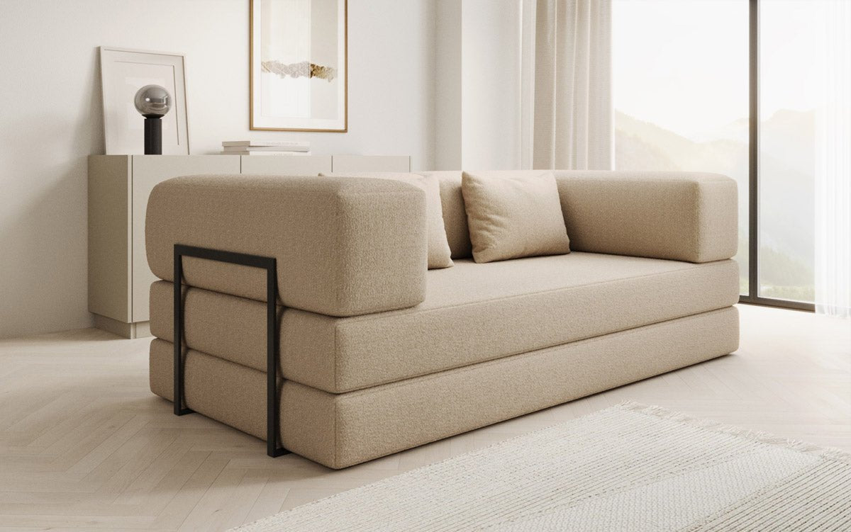 Designer Sofa Lazy 3 Sitzer in Bouclé