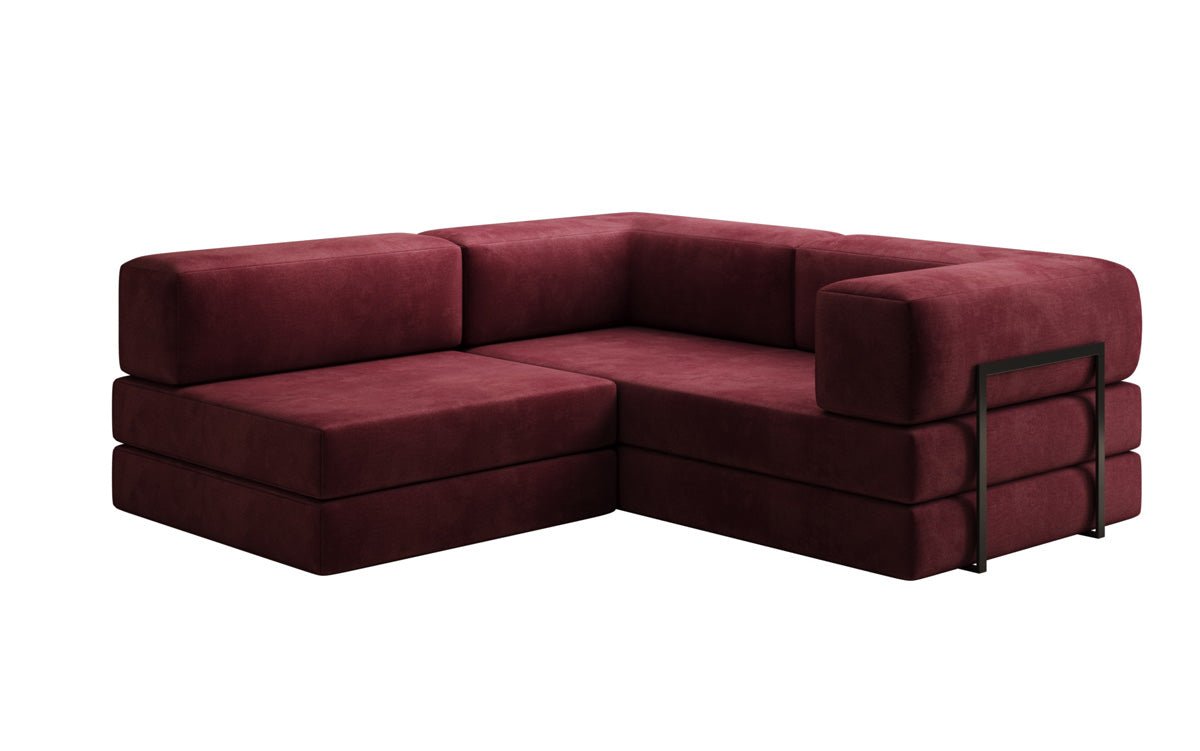 Designer Sofa Lazy L Mini in Samt