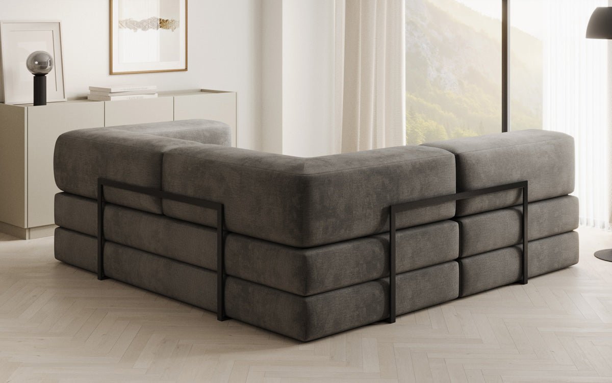 Designer Sofa Lazy L Mini in Samt