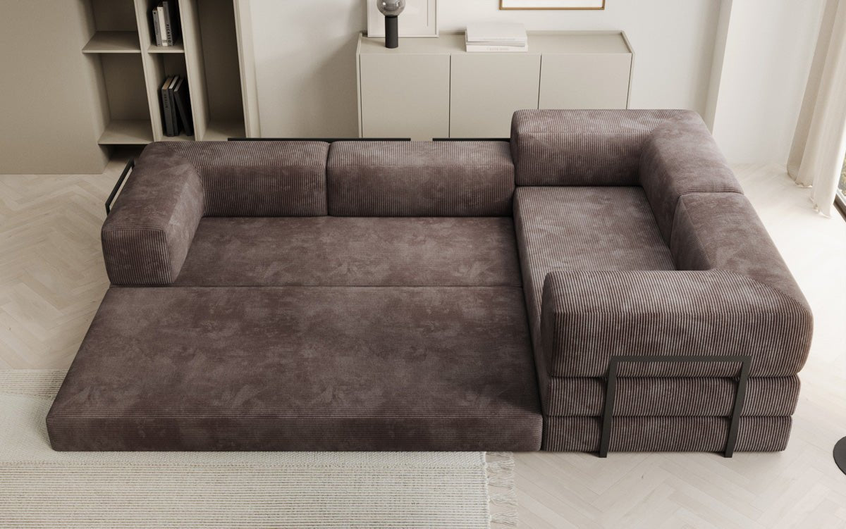 Designer Sofa Lazy L geschlossen in Cord