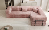 Designer Sofa Lazy L geschlossen in Cord