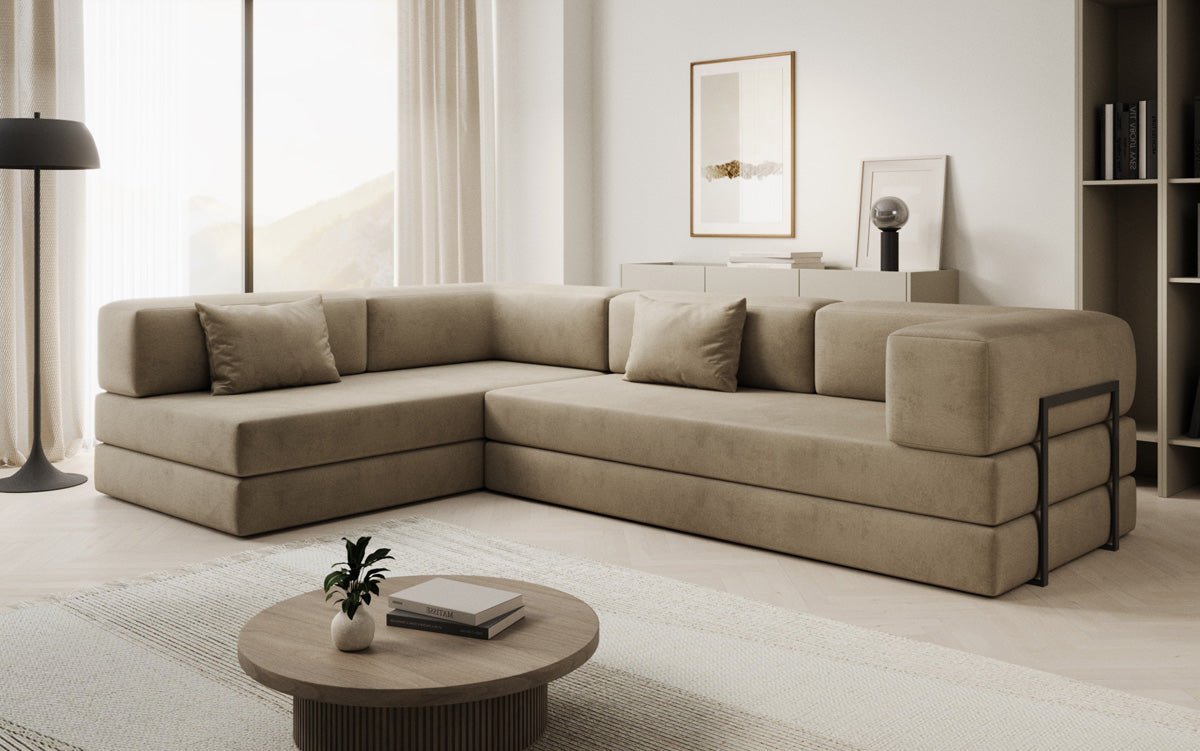 Designer Sofa Lazy L in Samt
