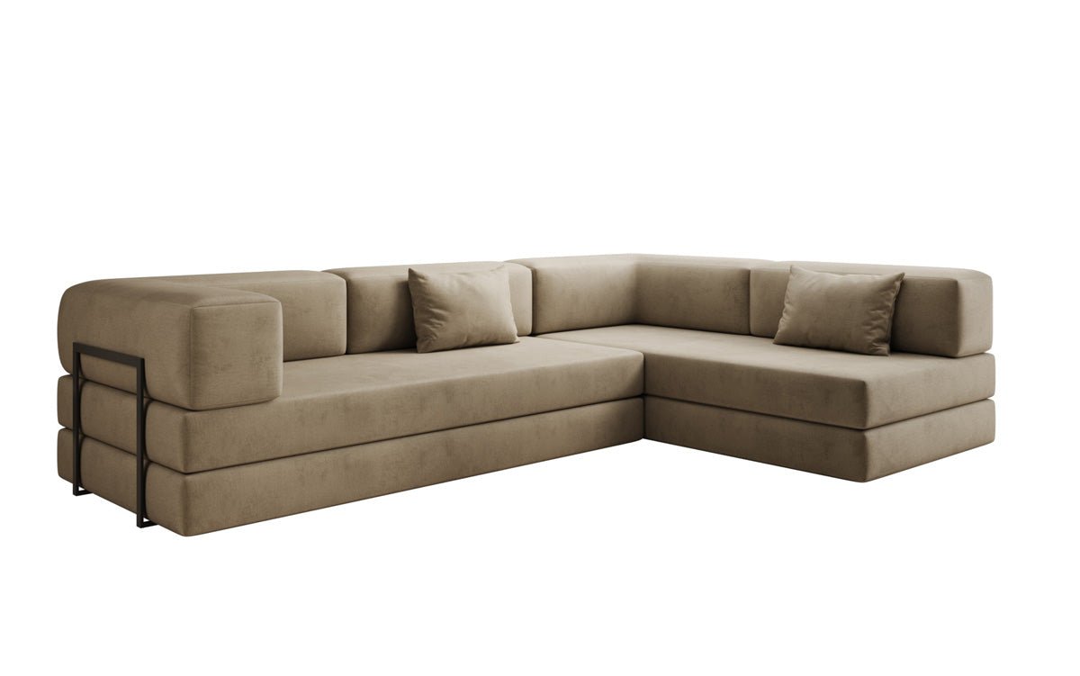Designer Sofa Lazy L in Samt