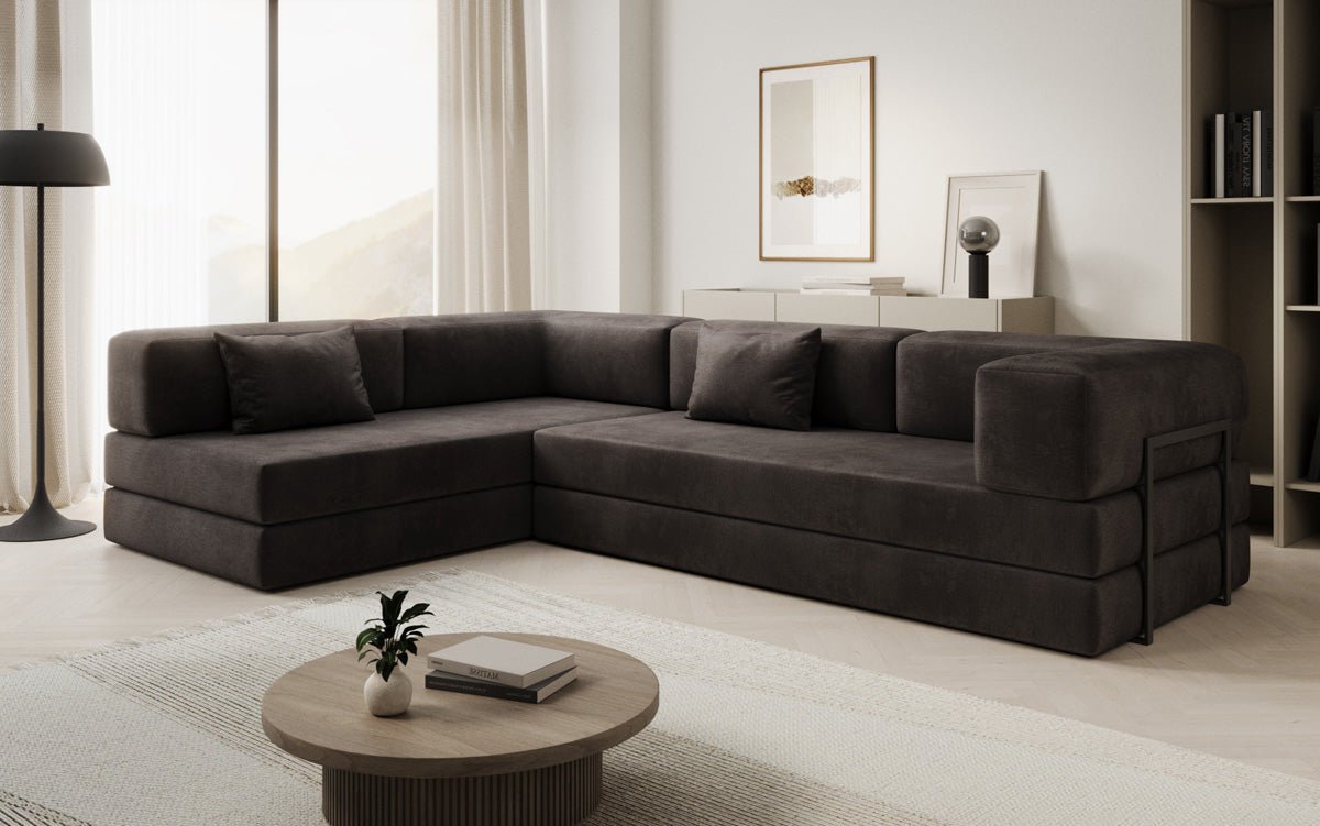 Designer Sofa Lazy L in Samt