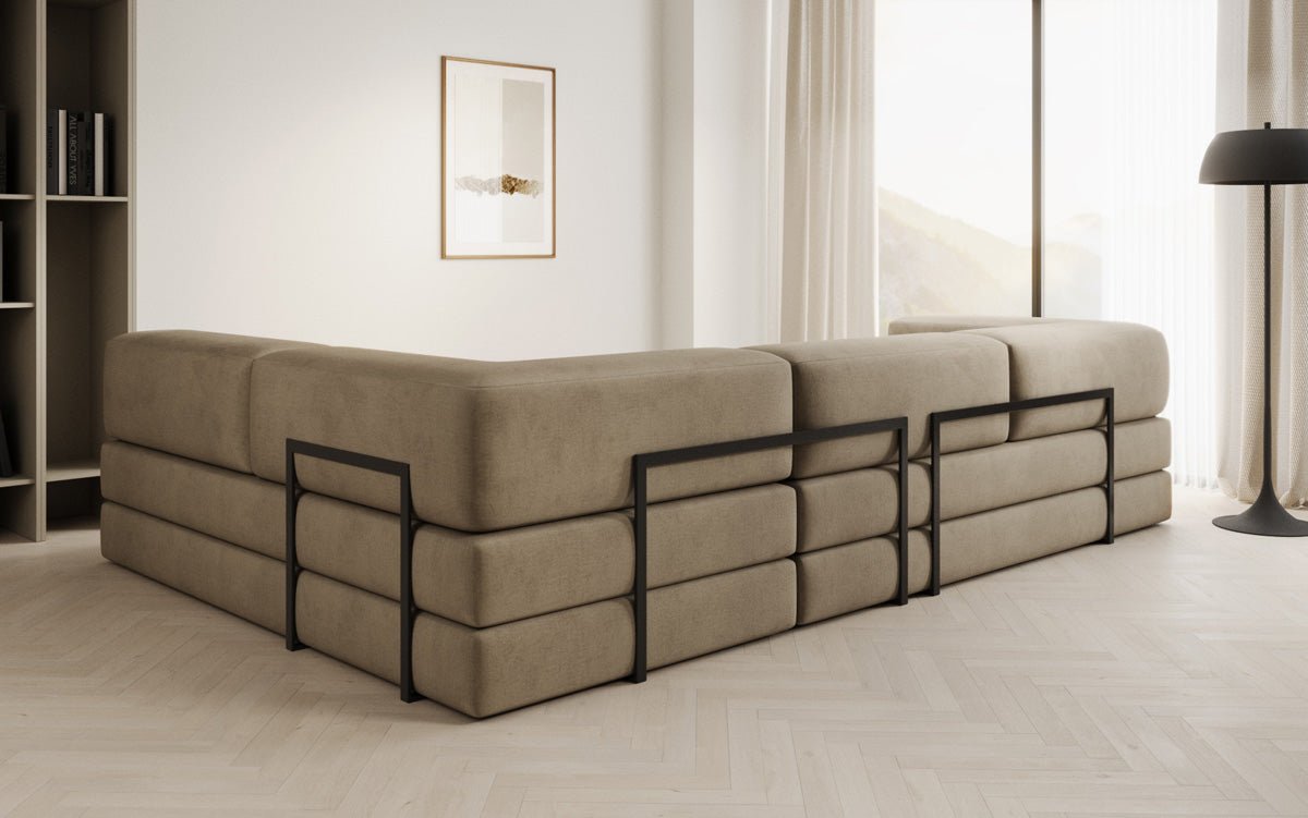 Designer Sofa Lazy L in Samt