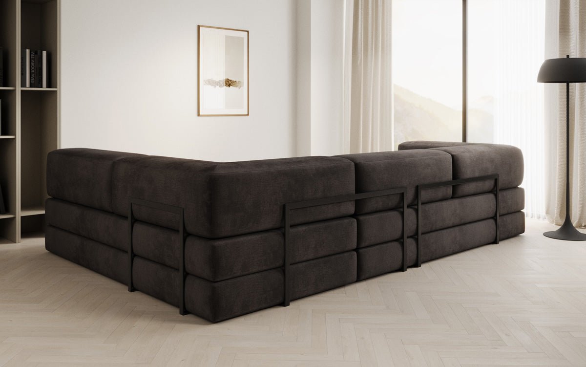 Designer Sofa Lazy L in Samt