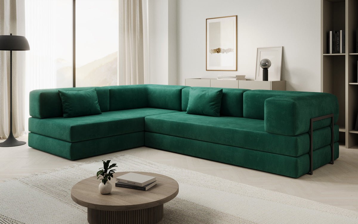 Designer Sofa Lazy L in Samt