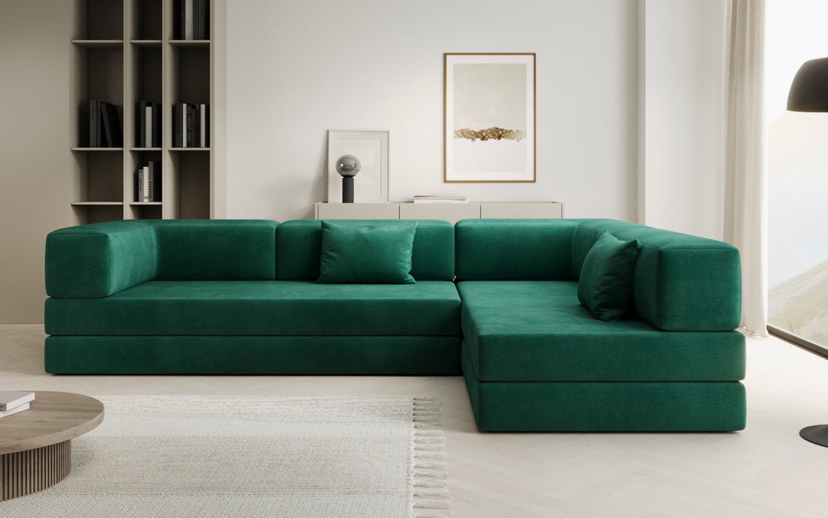 Designer Sofa Lazy L in Samt