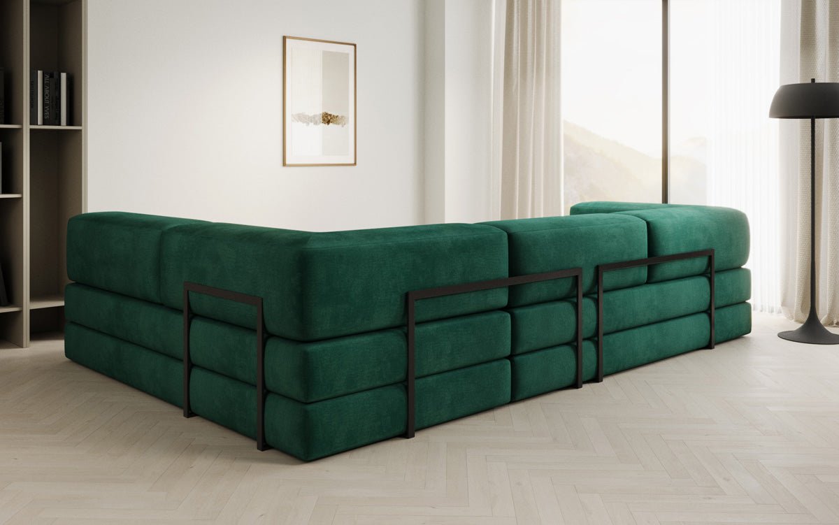 Designer Sofa Lazy L in Samt