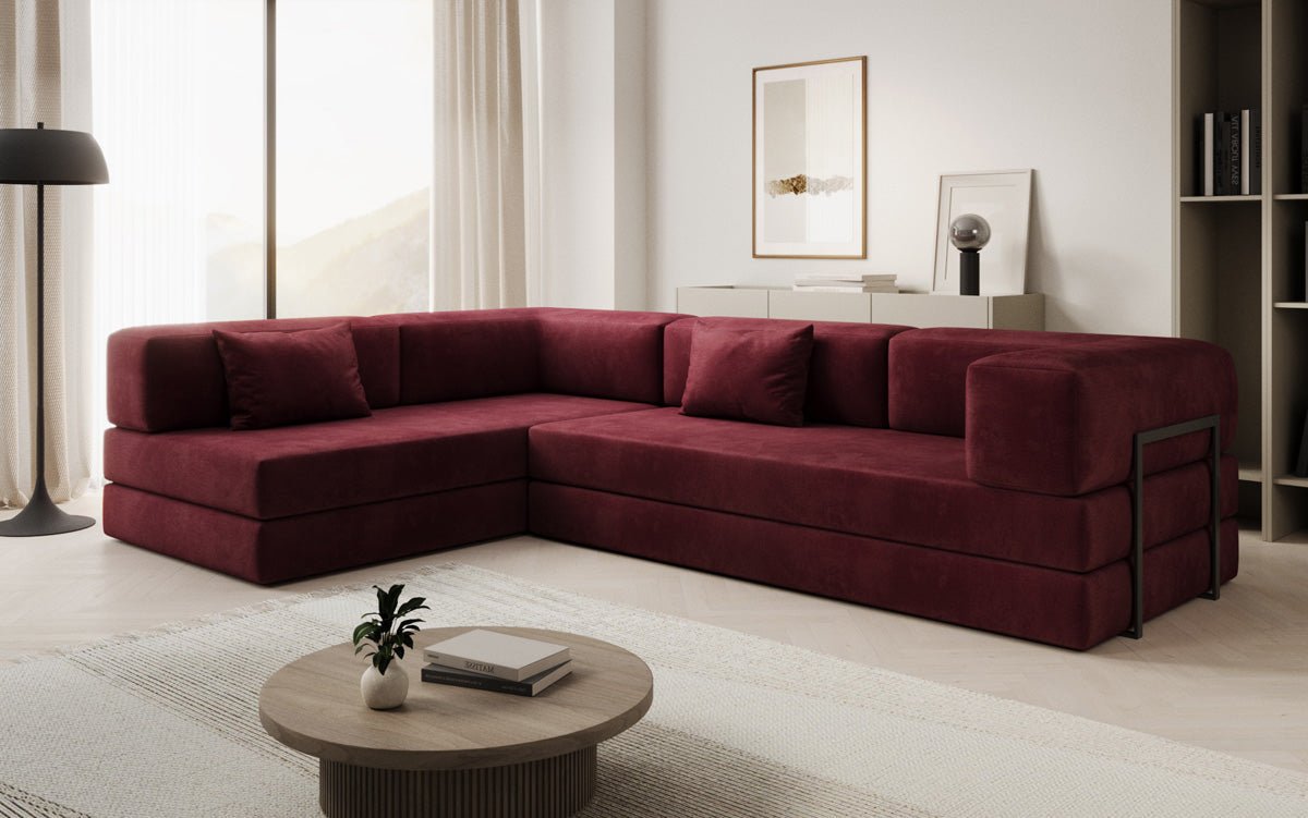 Designer Sofa Lazy L in Samt