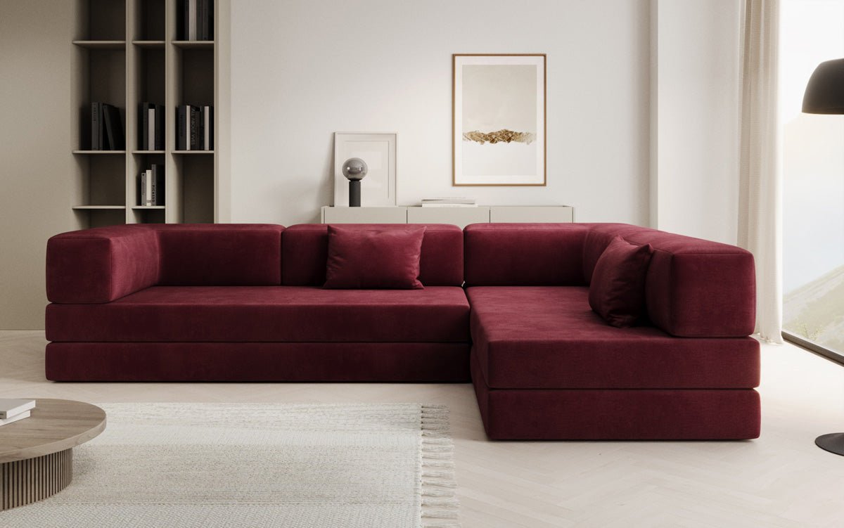 Designer Sofa Lazy L in Samt