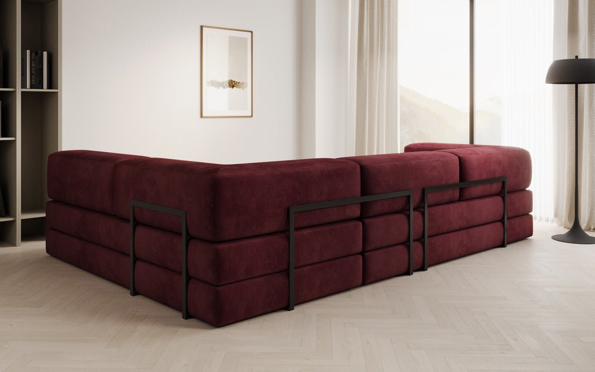 Designer Sofa Lazy L in Samt