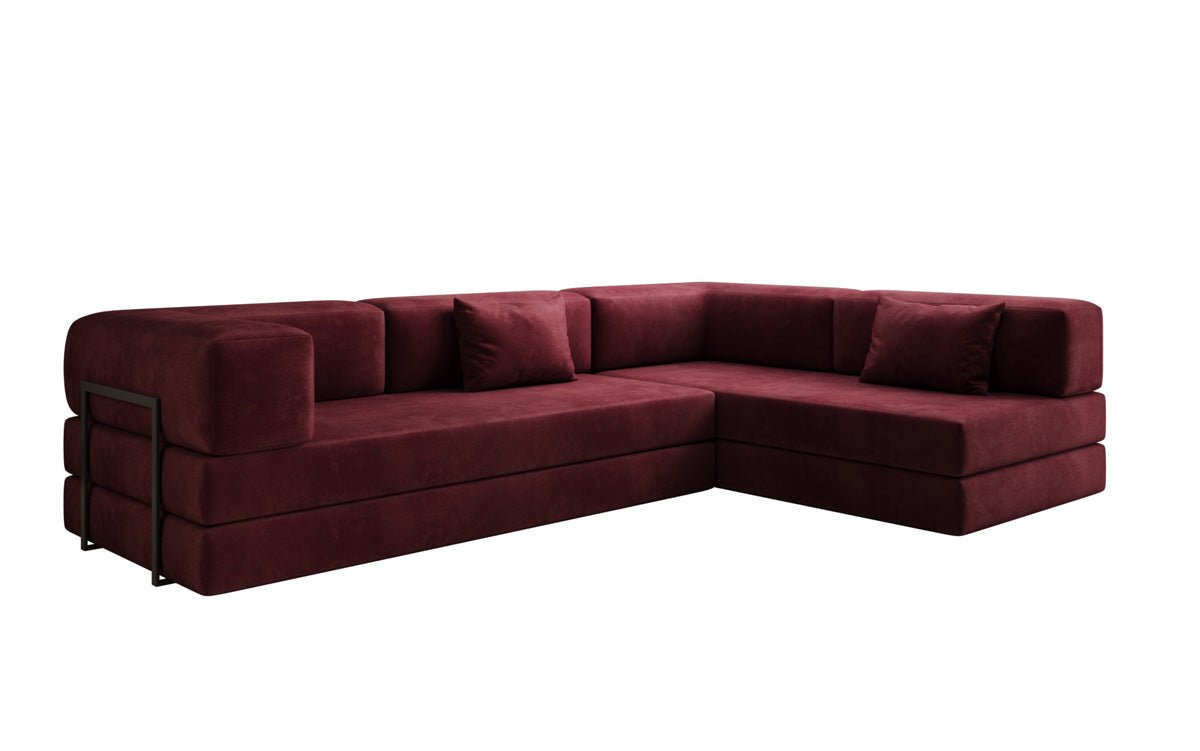 Designer Sofa Lazy L in Samt