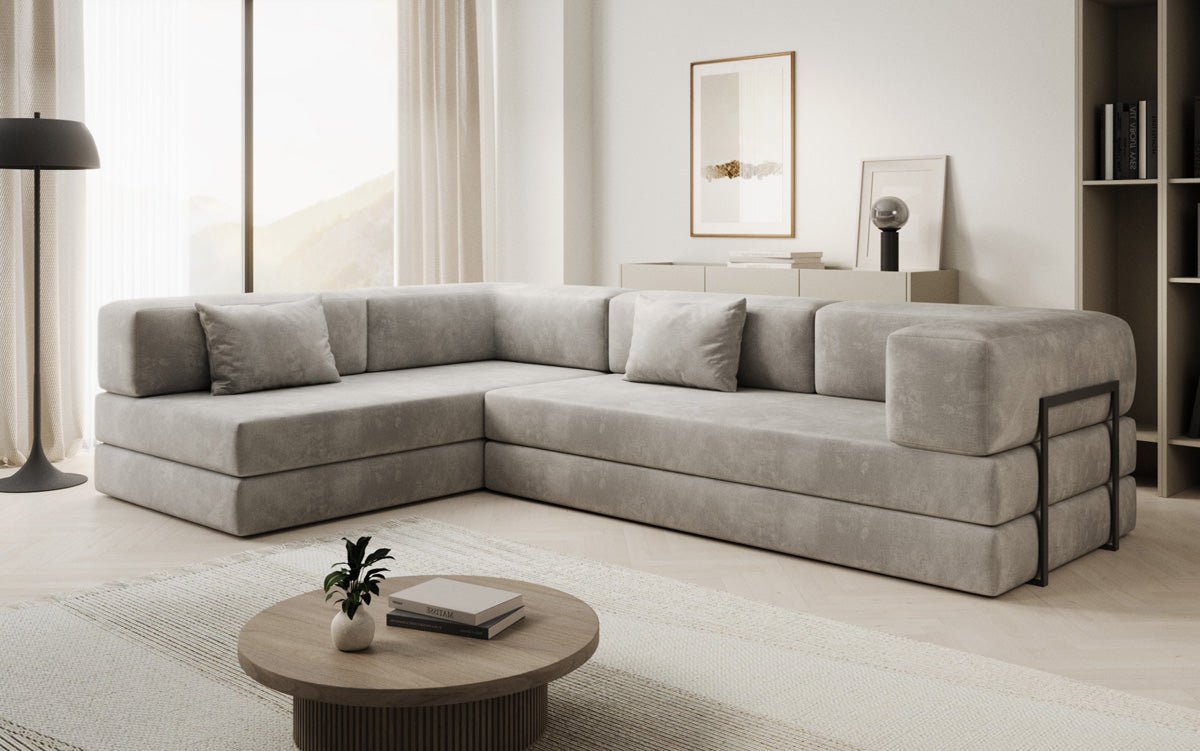 Designer Sofa Lazy L in Samt