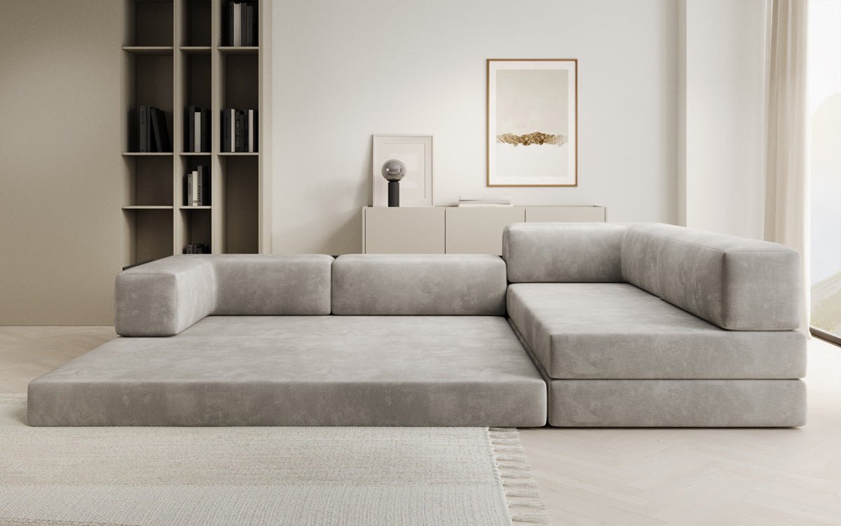 Designer Sofa Lazy L in Samt