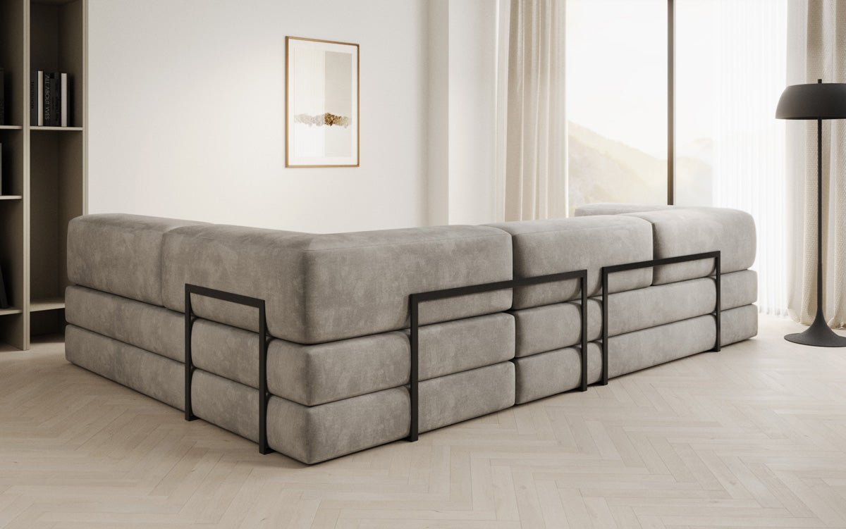Designer Sofa Lazy L in Samt