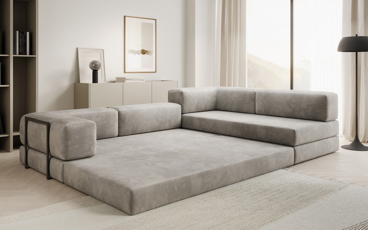 Designer Sofa Lazy L in Samt