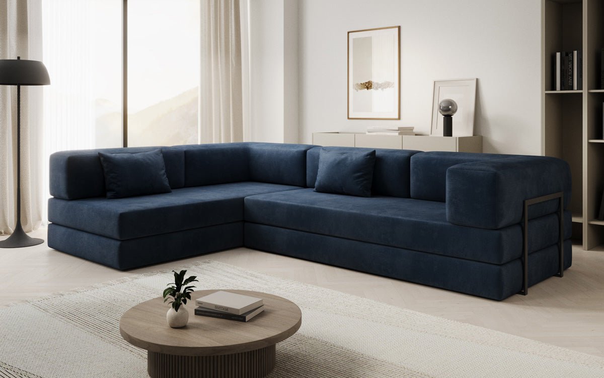 Designer Sofa Lazy L in Samt