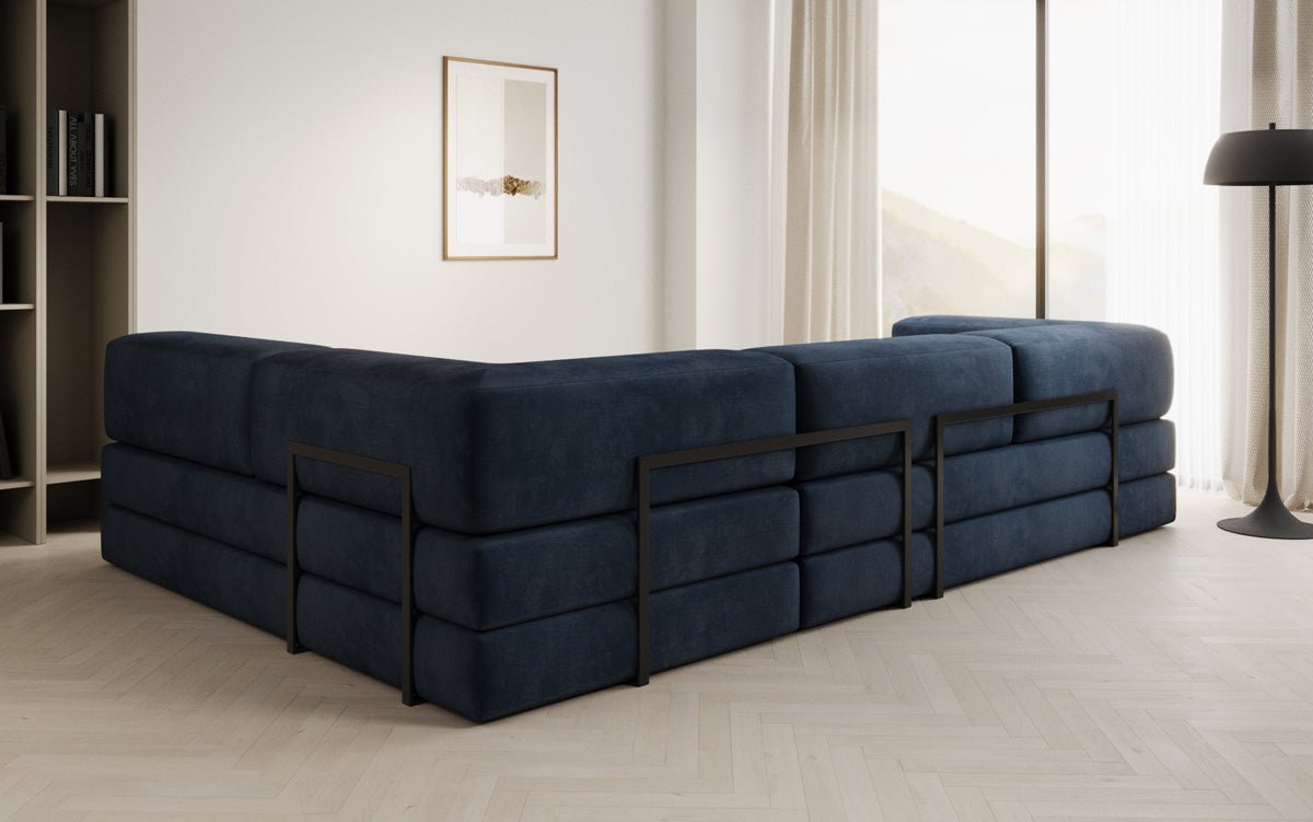 Designer Sofa Lazy L in Samt