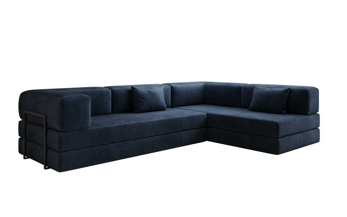 Designer Sofa Lazy L in Samt