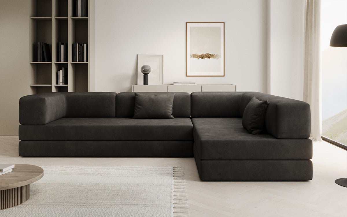 Designer Sofa Lazy L in Samt