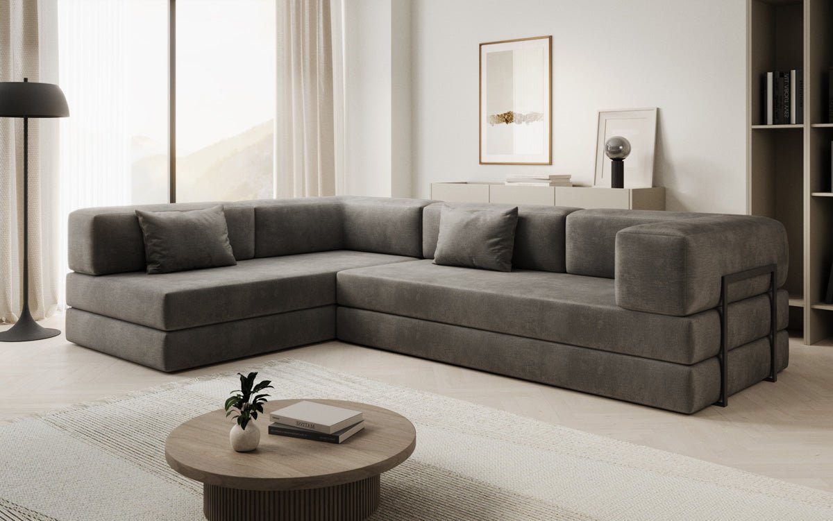 Designer Sofa Lazy L in Samt