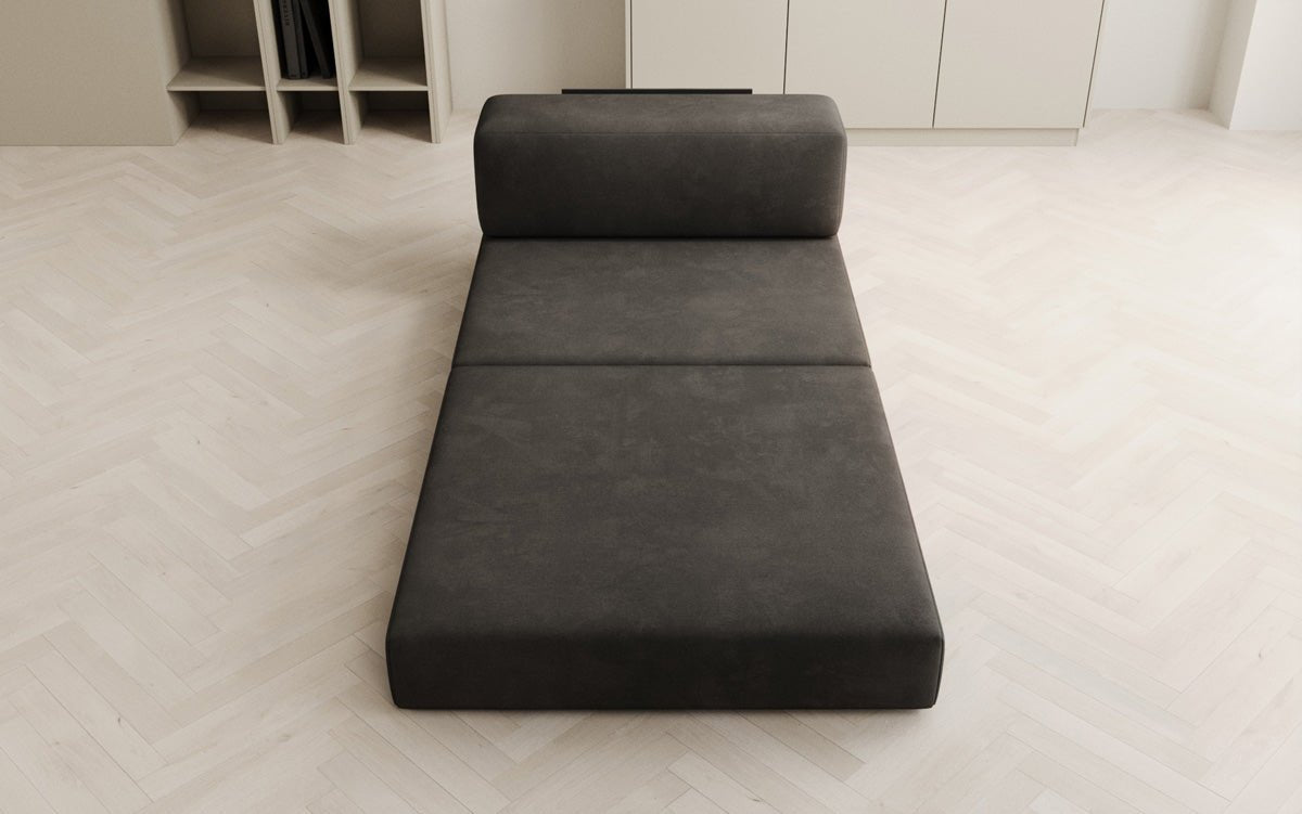 Designer Sofa Mittelmodul Lazy in Samt