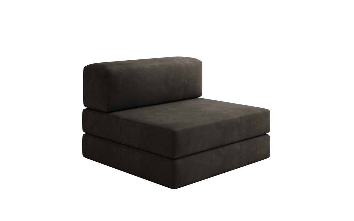 Designer Sofa Mittelmodul Lazy in Samt