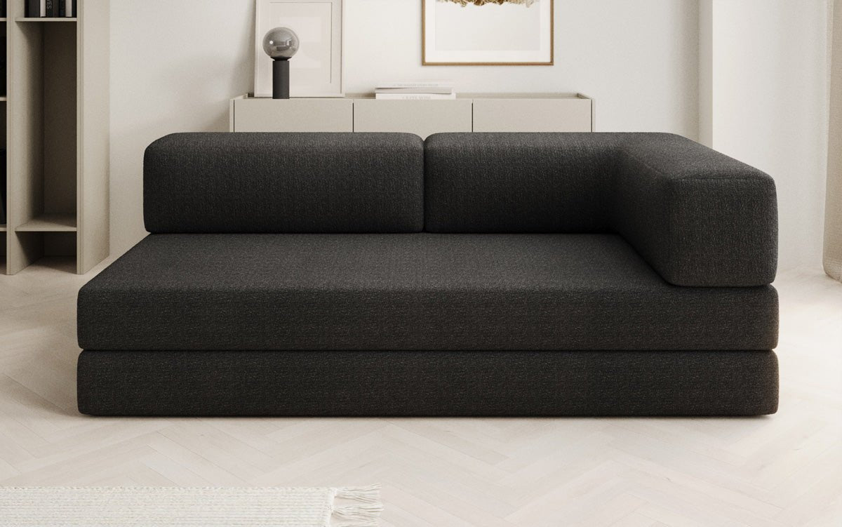 Designer Sofa/Chaise Longue Lazy in Bouclé