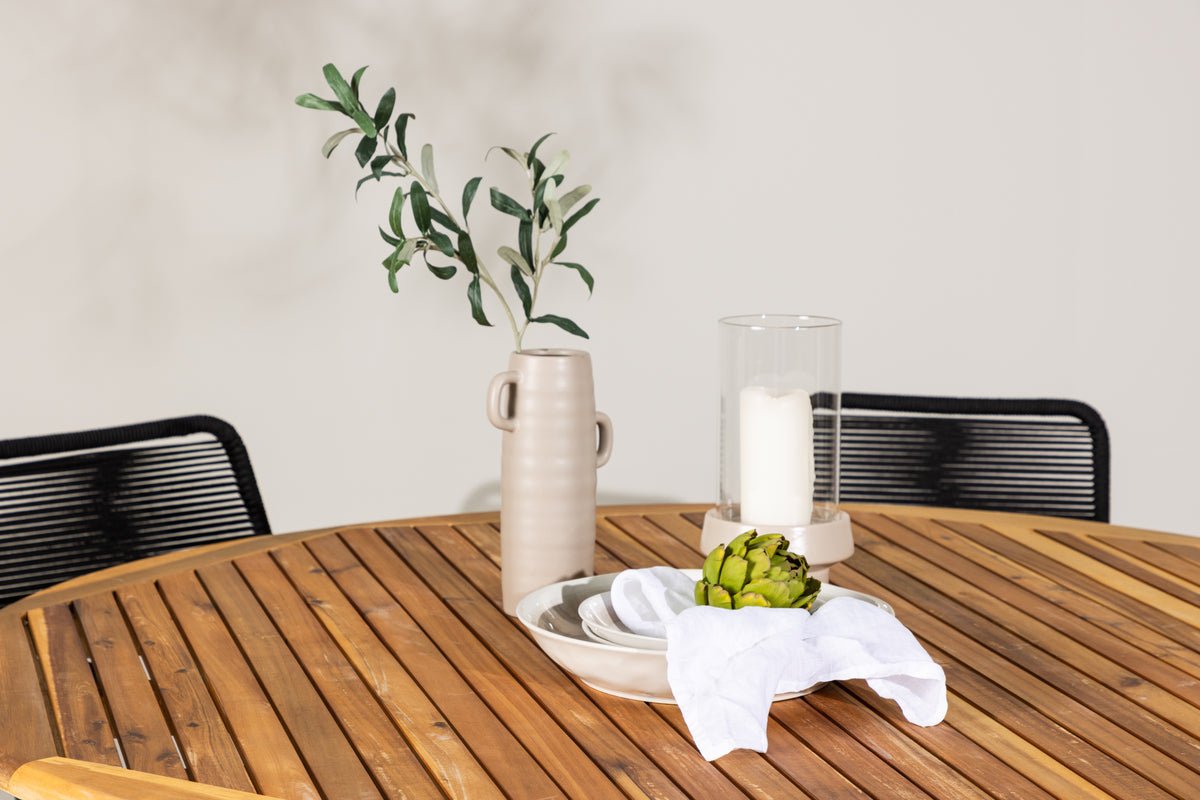 Garten Essgruppe Asante – 7-teiliges Gartenmöbel-Set mit Tisch aus Akazie