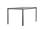 Garten Esstisch Siena - 140x80 cm aus Aluminium und Polywood in Beige oder Schwarz